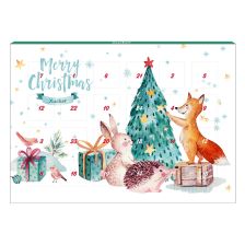 Adventskalender 2019 aus Edel-Vollmilch Xylit-Schokolade (72g)