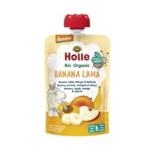 Demeter Banana Lama - Pouchy Banane, Apfel, Mango & Aprikose, ab dem 6. Monat (100g)