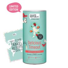 Beauty Slim Shake Strawberry & White Chocolate »Delicious Timeout« (420g) + »Travel Rezepte«