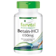 Betain HCL 650mg (120 Kapseln)