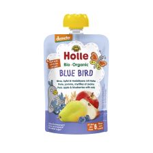 Demeter Blue Bird - Pouchy Birne, Apfel & Heidelbeere mit Hafer, ab dem 6. Monat (100g)