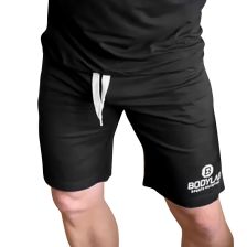 Shorts Schwarz mit weißem Logo - L