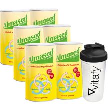 6 x Vitalkost Pulver Almased (6x500g) + Vitafy Shaker (600ml)