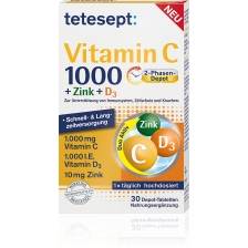 Vitamin C 1000 + Zink + D3 (30 Tabletten)