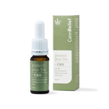 Protect Plus 5% - Bio-Hanfsamenöl mit CBD, Süßholzwurzel und Zimt (10ml)