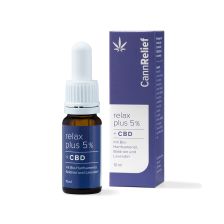 Relax Plus 5% - Bio-Hanfsamenöl mit CBD, Baldrian und Lavendel (10ml)