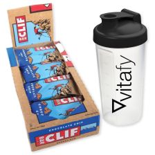 Clif Bar (12x68g) + Vitafy Shaker (600ml)