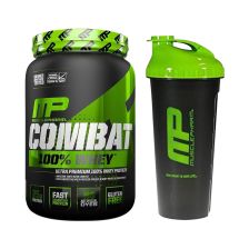Combat 100% Whey (907g) + Blender Bottle gratis!