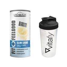 Fit+Feelgood Mahlzeitersatz SLIM (396g) + Vitafy Shaker (600ml)