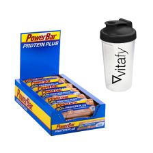 PowerBar Protein Plus 30% (15x55g) + Vitafy Shaker (600ml) gratis