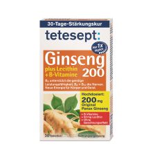 Ginseng 200 plus Lecithin + B-Vitamine (30 Tabletten)