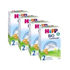 喜宝有机益生菌婴幼儿奶粉2 段 600克,4盒装4x Hipp BIO Combiotik Folgemilch 2 (600g)