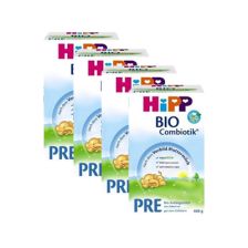 喜宝有机益生菌婴儿奶粉 pre 段 600克,4盒装 4x Hipp BIO Combiotik Folgemilch Pre (600g)
