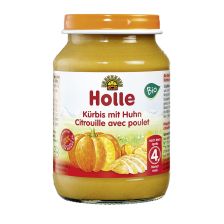 Bio Kürbis mit Huhn, nach dem 4. Monat (190g)