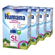 瑚玛娜乳糖不耐受用配方 4盒装 4x500g 4 x SL Milchfreie Spezialnahrung (4x500g)