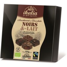 Pralinen Zartbitterschokolade & Vollmilchschokolade bio (125g) - MHD 15.05.2019