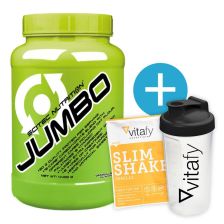 Scitec Nutrition Jumbo (4400g) + Vitafy Essentials Shaker (600ml) gratis