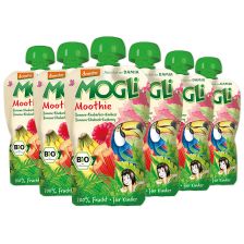 6x Mogli Moothie bio Banane-Rhabarber-Himbeere (6x100g)
