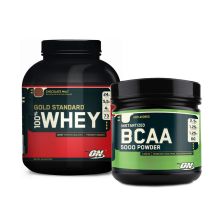 100% Whey Gold (2273g)+BCAA Powder (324g)