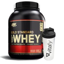 100% Whey Gold Standard (2273g) + Vitafy Shaker (600ml)