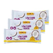 Probierpaket LOCA Low-Carb Riegel Kokos (3x30g)