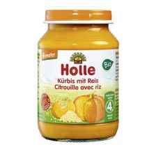 Demeter Kürbis mit Reis, nach dem 4. Monat (190g)