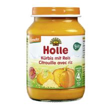 Demeter Kürbis mit Reis, nach dem 4. Monat (190g)