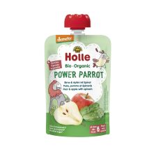 Demeter Power Parrot - Pouchy Birne mit Apfel & Spinat, ab dem 6. Monat (100g)