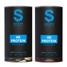 2 x 4-Komponenten Protein Muscle Maker Vanille + Schoko (2x600g)