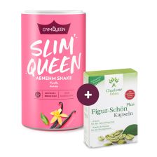 Slim Queen Mahlzeitersatz Shake (420g) + gratis Figur-Schön Plus (30 Kapseln)