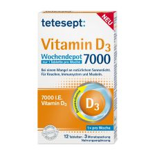 Vitamin D3 7000 Wochendepot (12 Tabletten)
