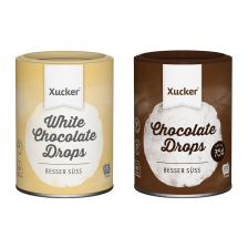 1 x Weiße Schokodrops mit finnischem Xylit (200g) + 1 x Schokodrops mit finnischem Xylit Dose (200g)