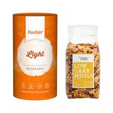 Xucker light (1000g) + Vitafy Essentials Low Carb Müsli (525g)