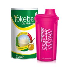 Yokebe Classic Pulver (480g) + Shaker Pink