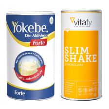 1 x Yokebe Forte (500g) + 1 x Vitafy Essentials Slim Shake (500g)