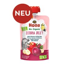 Demeter Zebra Beet - Pouchy Apfel & Banane mit Rote Bete, ab dem 6. Monat (100g)