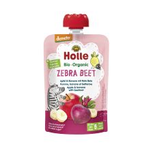 Demeter Zebra Beet - Pouchy Apfel & Banane mit Rote Bete, ab dem 6. Monat (100g)