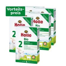 6 x Bio-Folgemilch 2 auf Ziegenmilchbasis, Vorteilspack, nach dem 6. Monat (6x400g)