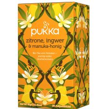 Zitrone, Ingwer & Manukahonig Tee bio (20 Beutel)