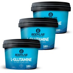 3 x Bodylab L-Glutamin (je 180 Kapseln)