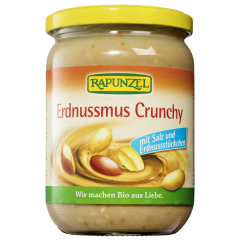 Erdnussmus Crunchy mit Salz bio (500g)