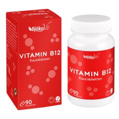 Vitamin B12 mit Orangen-Geschmack (90 Kautabletten)