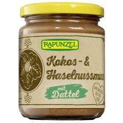 Kokos- & Haselnussmus mit Dattel bio (250g)