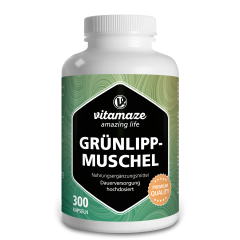 Grünlippmuschel Pulver 1500mg (300 Kapseln)