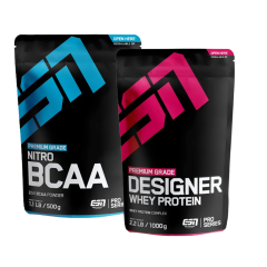 ESN Nitro BCAA Powder (500g) + Designer Whey (1000g)