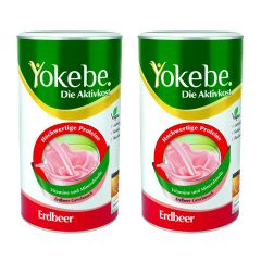 2 x Yokebe Aktivkost Erdbeer Pulver (2x500g)