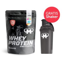 Whey Protein Mixed Beutel (10x25g) + GRATIS Mammut Shaker (700ml)