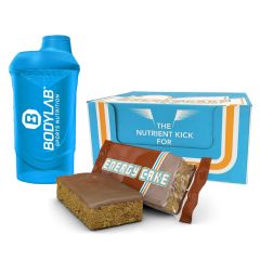 Energy Cake Riegel (24x125g) + Bodylab 24 Shaker gratis