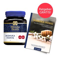 Manuka Honig MGO 250+ (1000g) mit Manuka-Ratgeber gratis