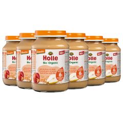 Apfel & Birne mit Hafer - 6x190g - Demeter, ab dem 6. Monat